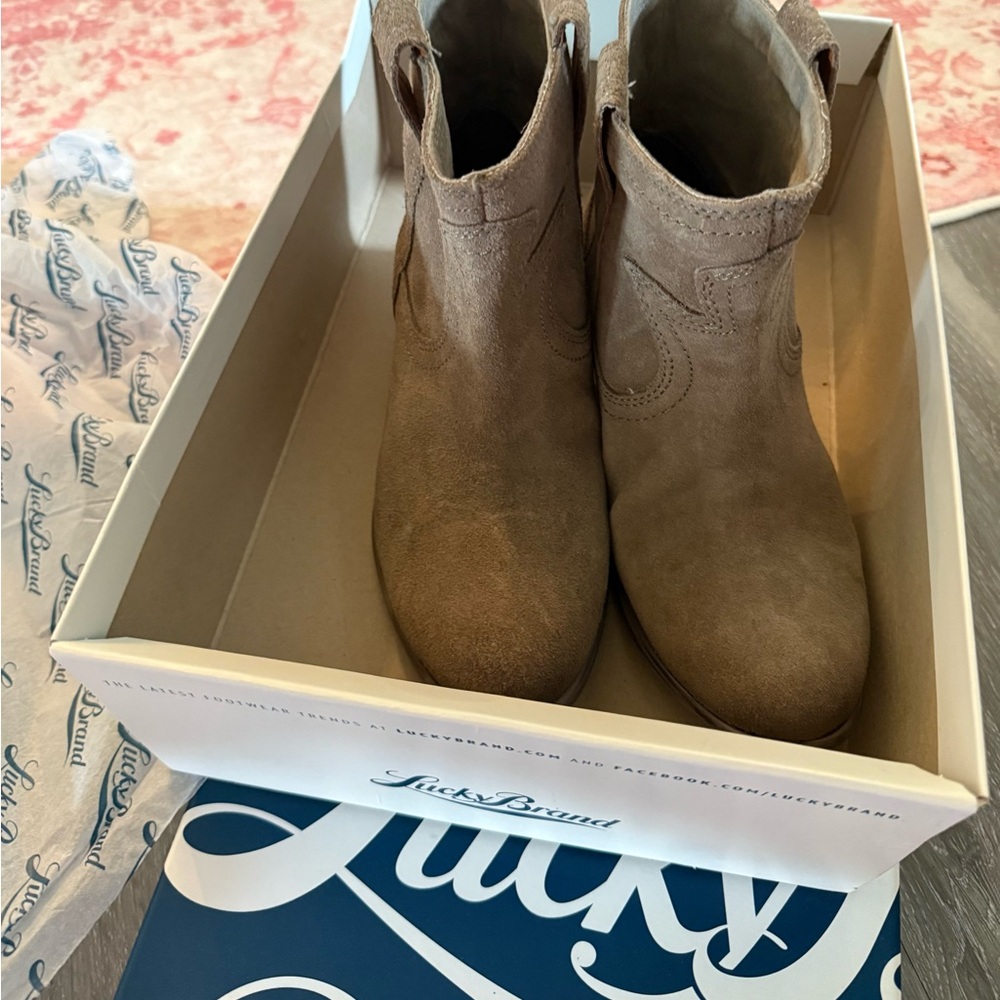 Lucky Brand Brindle Oiled Suede Boots